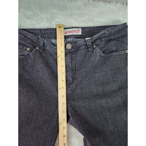 Faded Glory Women's Black Stretch Boot Cut High Rise Denim Jeans Size 14P - Picture 6 of 7